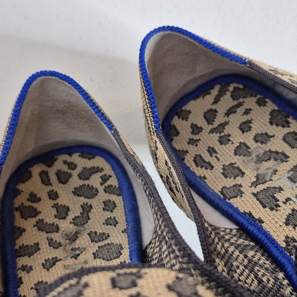 Rothy's The Loafer Spotted Leopard Print Round Toe Slip-On Flats Shoes - Size 8* - Picture 12 of 16